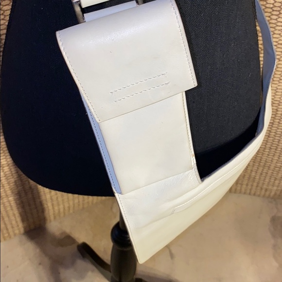 PRADA OFF WHITE LEATHER CROSS BODY POUCH - Picture 8 of 16